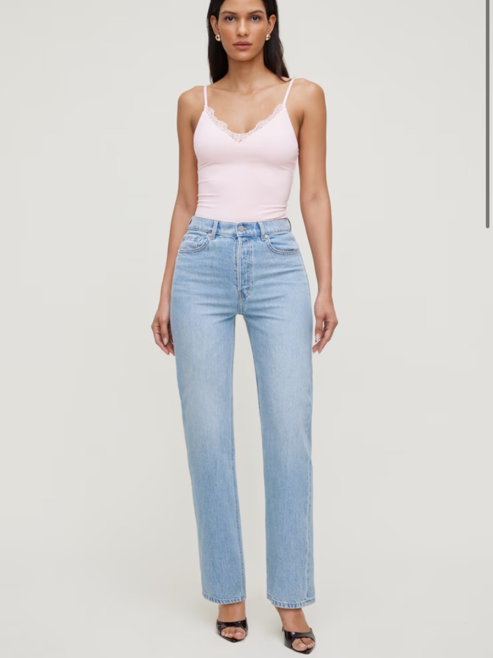 Dynamite Olivia Light Blue Straight Leg Jeans